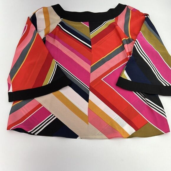 Trina Turk Tops - TRINA TURK Oceans Edge Printed Flared-Sleeve Top XS